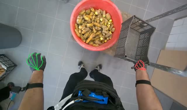 Peeling carrots: egocentric robotics sample