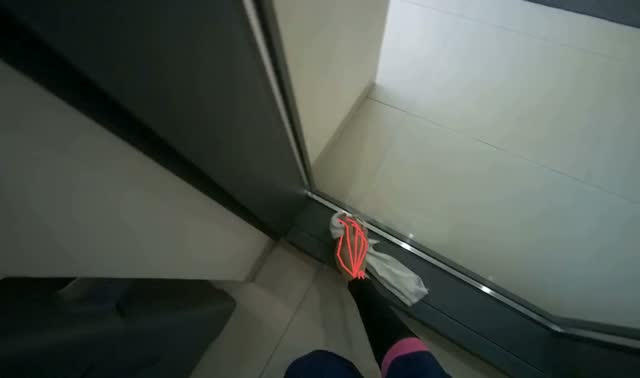 Wiping glass entrance doors: egocentric robotics sample