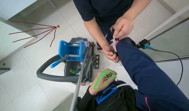 Cleaning toilet bowl: egocentric robotics sample