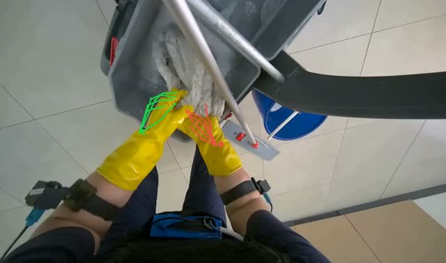 Mopping floor: egocentric robotics sample
