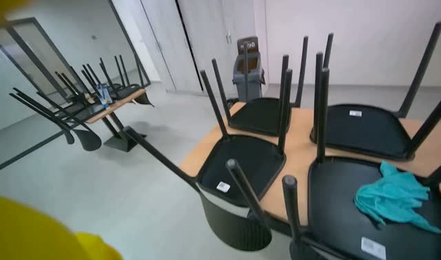 Cleaning chairs: egocentric robotics sample