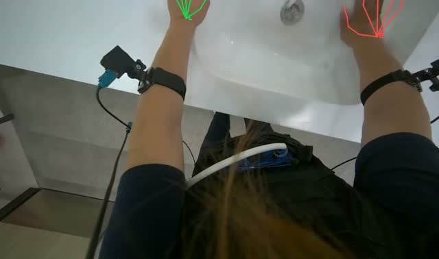 Washing cleaning cloth: egocentric robotics sample