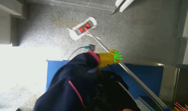 Mopping the floor: egocentric robotics sample