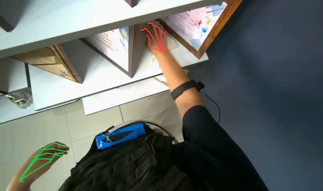 Wiping office shelves: egocentric robotics sample