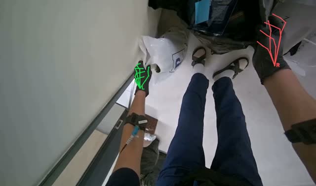 Sorting items from bags: egocentric robotics sample