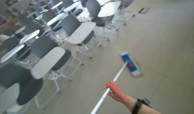 Mopping room floor: egocentric robotics sample