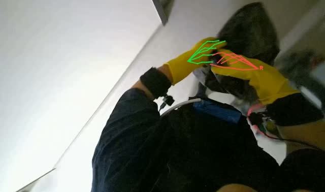 Transporting cleaning cart: egocentric robotics sample