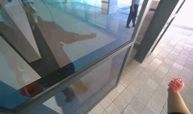Wiping glass door frame: egocentric robotics sample