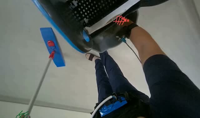Preparing mop for cleaning: egocentric robotics sample