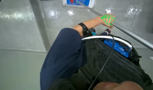Mopping the floor: egocentric robotics sample
