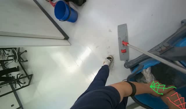 Changing mop head: egocentric robotics sample