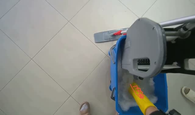 Mopping the floor: egocentric robotics sample