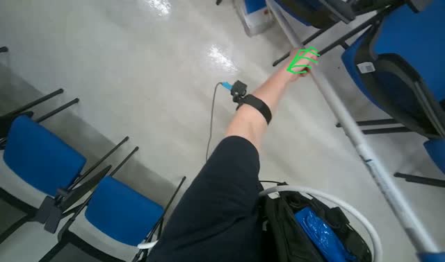 Mopping office floor: egocentric robotics sample