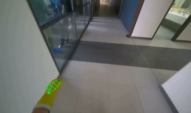 Mopping tiled floor: egocentric robotics sample