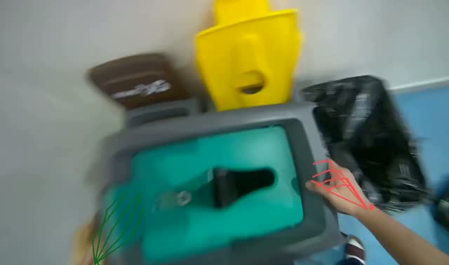 Cleaning recycling bins: egocentric robotics sample