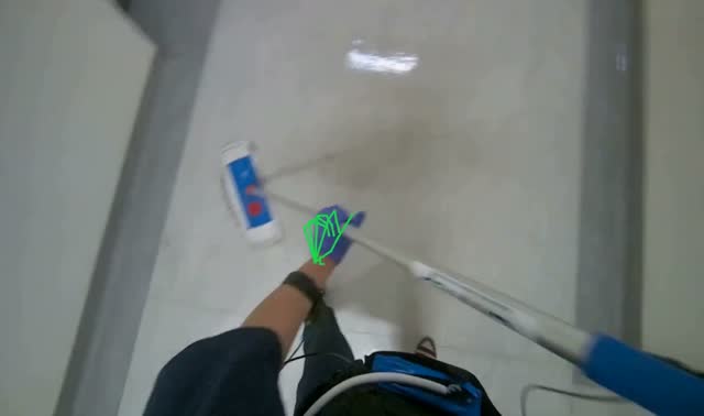 Mopping the floor: egocentric robotics sample