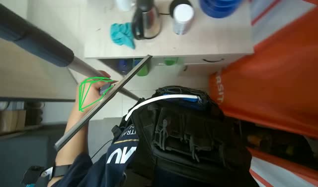 Gathering cleaning supplies: egocentric robotics sample