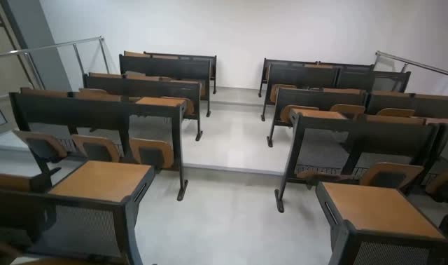 Mopping lecture hall floor: egocentric robotics sample