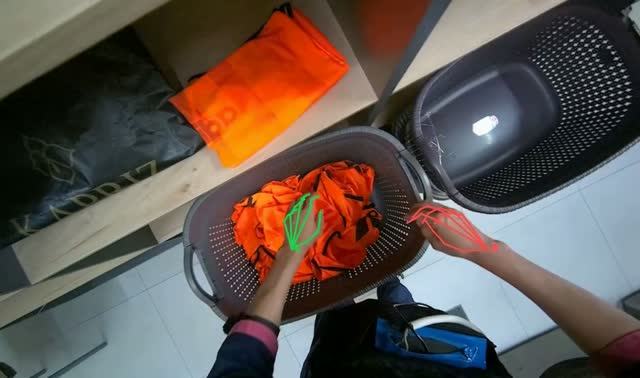 Folding and storing laundry: egocentric robotics sample