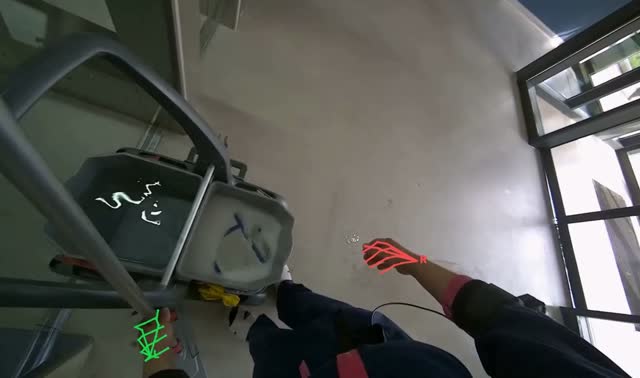Preparing mop for cleaning: egocentric robotics sample