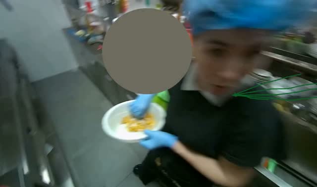 Cracking eggs into a bowl: egocentric robotics sample