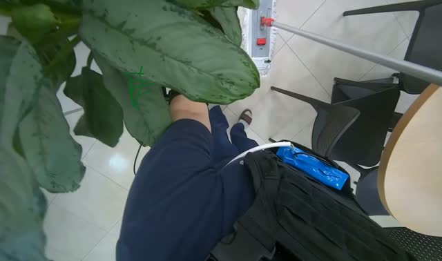 Mopping tiled floor: egocentric robotics sample