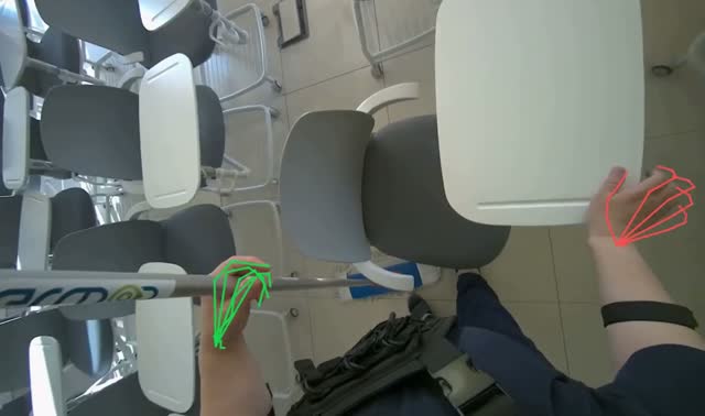 Arranging chairs in the room: egocentric robotics sample