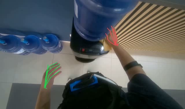 Wiping water dispenser: egocentric robotics sample