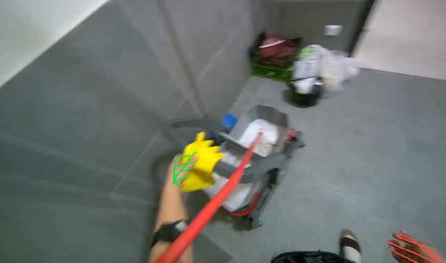 Organizing cleaning supplies: egocentric robotics sample