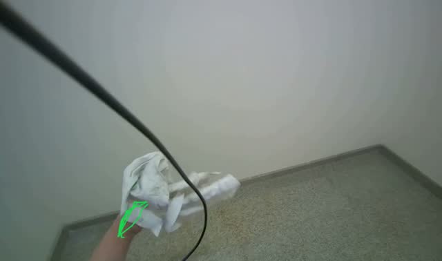 Cleaning staircase handrail: egocentric robotics sample