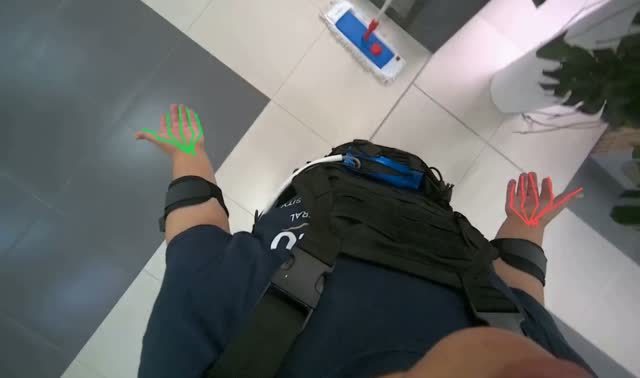 Mopping the floor: egocentric robotics sample