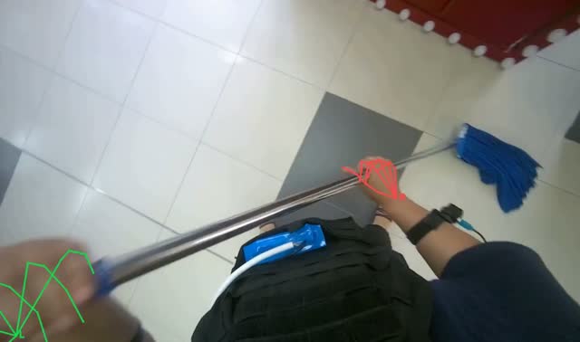 Mopping floor: egocentric robotics sample