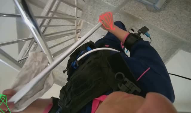 Mopping stairs: egocentric robotics sample