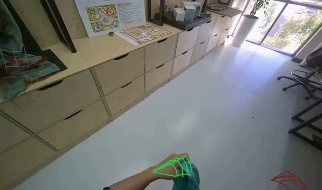 Wiping surfaces with a cloth: egocentric robotics sample