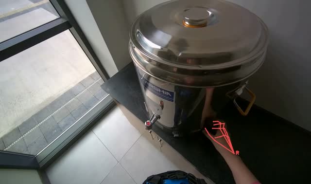 Setting up beverage dispenser: egocentric robotics sample