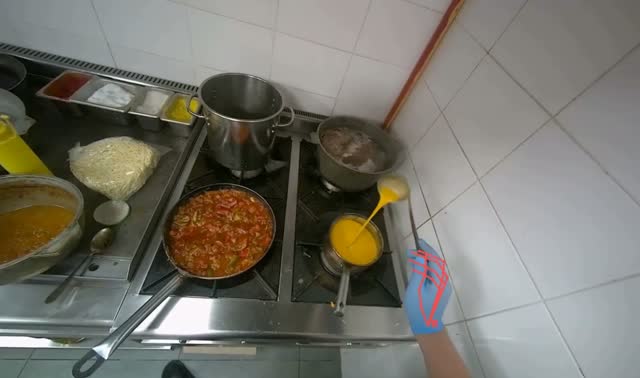 Stirring meal: egocentric robotics sample
