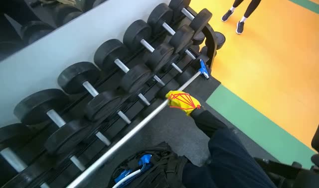 Cleaning gym equipment: egocentric robotics sample