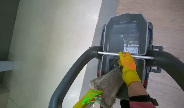 Wringing mop: egocentric robotics sample