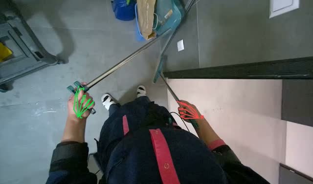 Sweeping the floor: egocentric robotics sample