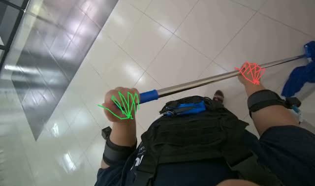 Mopping the floor: egocentric robotics sample