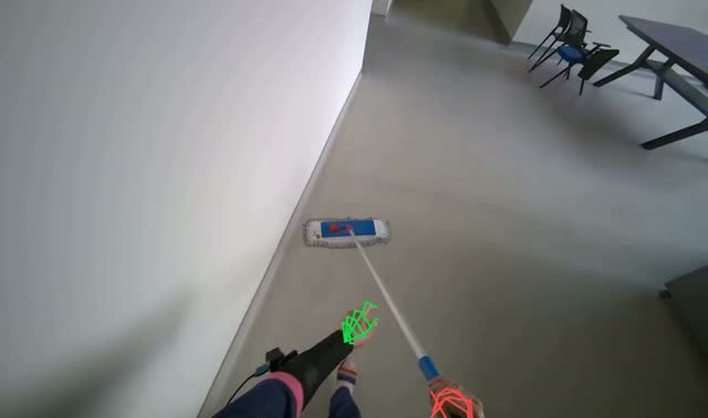 Mopping the floor: egocentric robotics sample
