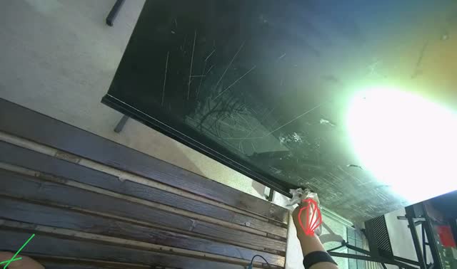 Cleaning table frame and underside: egocentric robotics sample