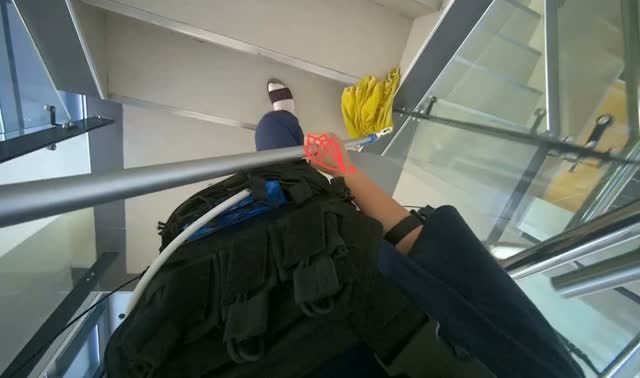 Mopping stairs: egocentric robotics sample