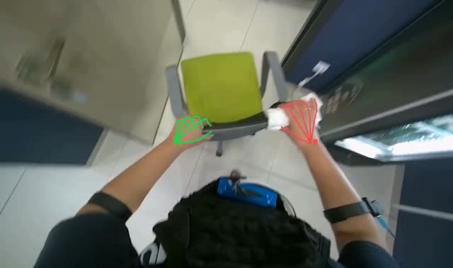 Wiping office surfaces and chairs: egocentric robotics sample