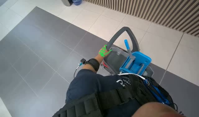 Mopping the floor: egocentric robotics sample
