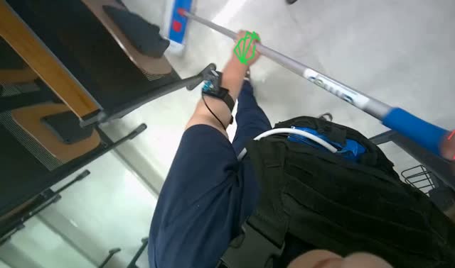 Mopping classroom floor: egocentric robotics sample