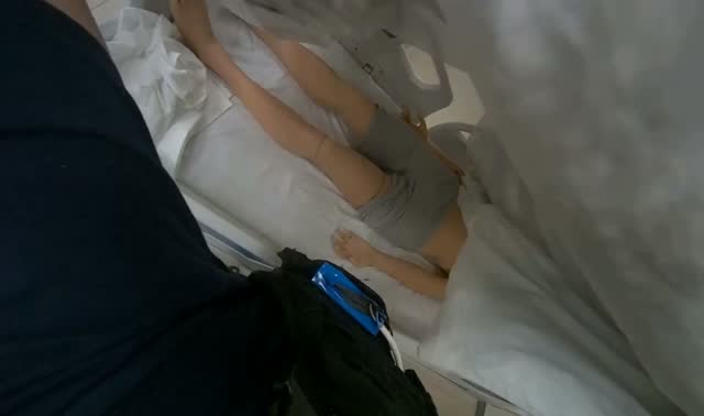 Adjusting mannequin's bedding: egocentric robotics sample