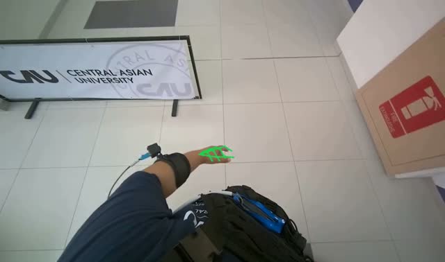 Mopping the floor: egocentric robotics sample