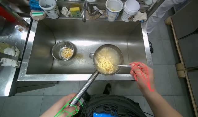 Stirring noodles in a pan: egocentric robotics sample