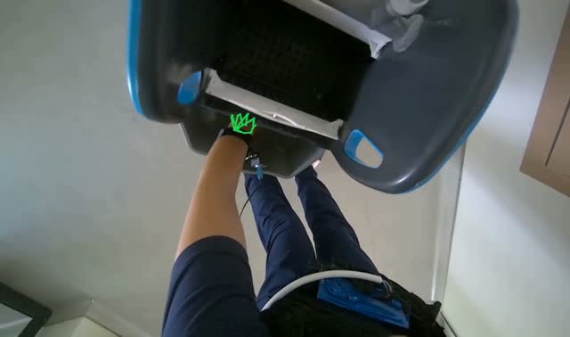 Preparing mop for cleaning: egocentric robotics sample
